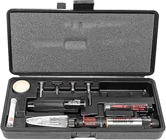 SolderPro 120 Soldering Iron Kit (PRO-120K) | Multi-Function Butane Heat Tool with Tips and Case | Cordless and Portable Soldering Gun | Home Improvement Tools and Soldering Kit Essential