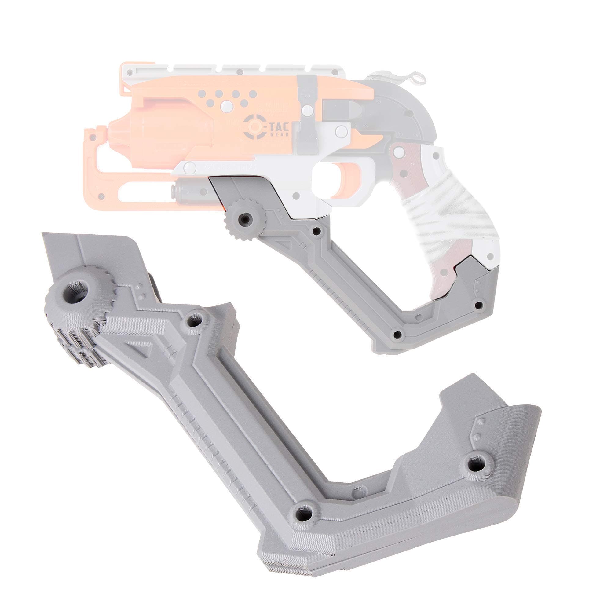 WORKER Handle Attachment for Nerf Hammershot Modify Toy