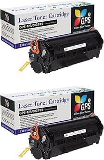 - GPS Colour Your Dreams Compatible 12A Toner Cartridge (Pack of 2) for HP LaserJet 1010, 1012, 1015, 1018, 1020, 1022, 3015, 3020, 3030, M1005, M1319f - High Yield Black Ink