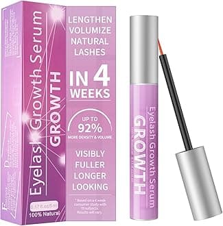 Eyelash Growth Serum Volumizing Lash For Longer & Thicker Enhancing With Natural Formula Vegan Cruelty-Free (5Ml)