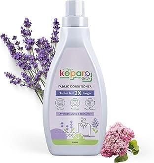 Koparo Natural Fabric Conditioner & Softener | 850ml | Lavender Fragrance | Organic, Eco Friendly & Non Toxic | Top Load & Front Load | Protects Shine & Safe for Baby Clothes