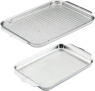 Provisions OvenBond – 3-Piece Tri-ply Baking Sheet Set – Professional Stainless Steel Bakeware