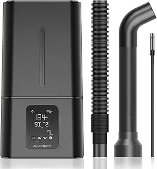 CLOUDFORGE T7, Plant Humidifier 15L with VPD Humidity Controls, 10-Level Precision Vaporizer, Extendable Hose, Targeting Pipe, and No-Leak Seal for Grow Tents