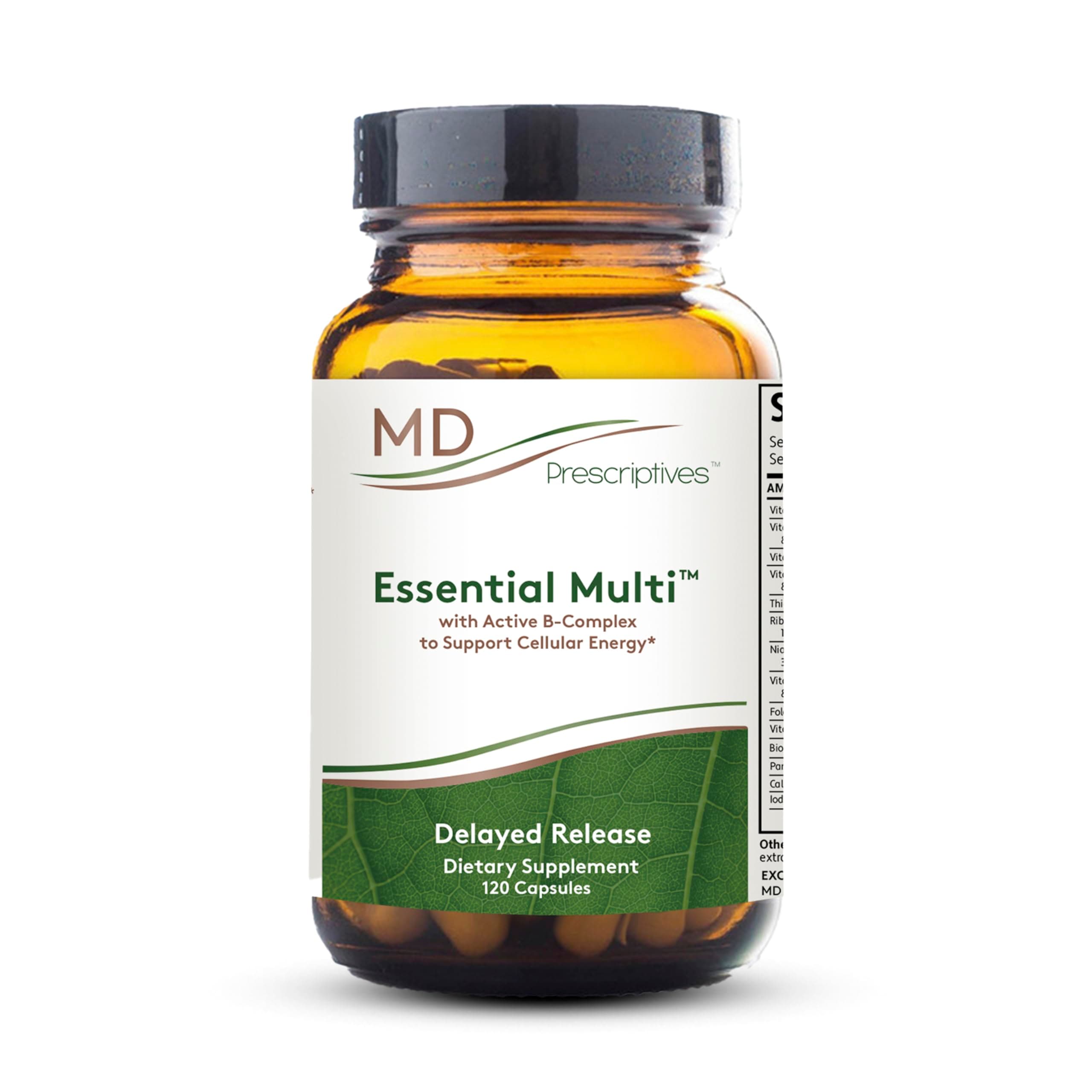 - Essential Multi (Delayed Release) - Multivitamin Mineral Complex Supplement for Enhanced Hormone Support - 120 Capsules