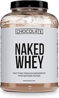 Naked Nutrition 174284 Less Whey Powder Chocolate (5lbs)