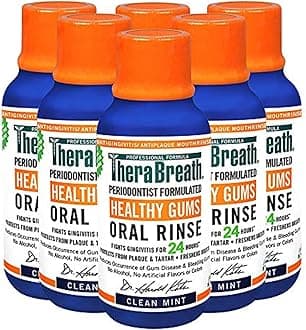 Healthy Gums Periodontist Formulated 24-Hour Oral Rinse, Clean Mint, 3 Ounce (Pack of 6)