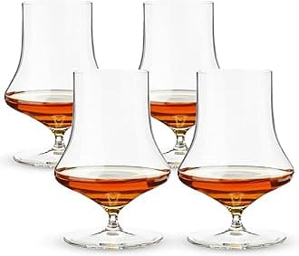 Willsberger Whiskey Glasses Set of 4 - European-Made Crystal, Modern Cocktail Glasses, Dishwasher Safe, Professional Quality Cocktail Glass Gift Set - 12.9 oz