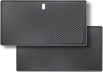 GFTIME 43x 20.5cm Cast Iron Grill Griddle 7882 for Enders Boston 3-Burner, Enders Monroe 3 Pro, Santos, Charbroil Advantage, Broil King, BBQ Gas Grill Replacement Parts for Most Grill Models, 1 Pack