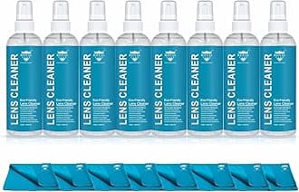 Royal Care Lens Cleaner Spray 100 ML Pack Kit – Professional Lens Cleaner Spray with Microfiber Cloths – Best for Eyeglasses, Cameras, and Lenses - Safely Cleans Fingerprints, Dust, Oil (Pack of 8)