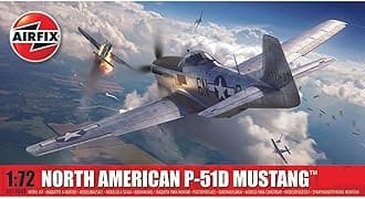 Model Set - A01004B North American P-51D Mustang Model Building Kit - Plastic Model Plane Kits for Adults & Children 14+, Set Includes Sprues & Decals - 1:72 Scale Model
