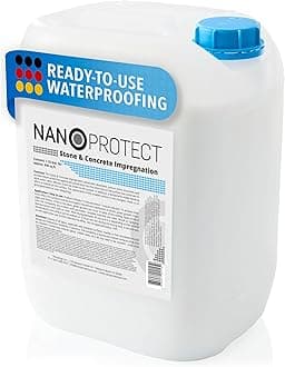 Cement & Stone Sealer Indoor & Outdoor | Long-Term Protection Against Water, Stain & Dirt | for Granite, Marble, Tile, Ceramic, Cement & More | 1.32 gal Impregnator for 430 – 645 sq ft.