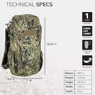 Eberlestock Bandit Pack - Rugged EDC Backpack Built for The Office Or The Outdoors