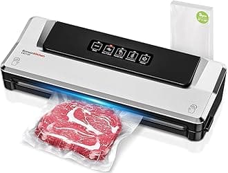 Bonsenkitchen Dry/Moist Vacuum Sealer Machine with 5-in-1 Easy Options for Sous Vide and Food Storage, Air Sealer Machine