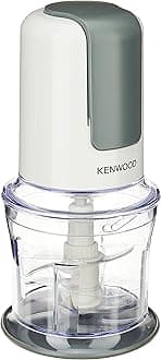 Kenwood CH580 Kitchen Chopper with stainless steel blades, 500ml bowl, 2-speed push-down operation, dishwasher safe parts