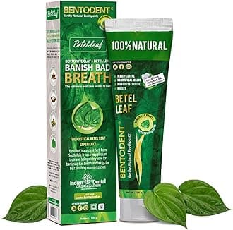 BENTODENT TOOTHPASTE Natural Oral Care Toothpastes for Entire Family Incl Kids (Betel Leaf)