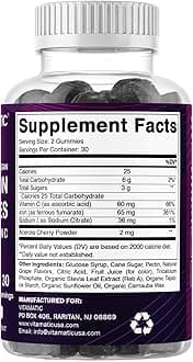 Vitamatic Iron 65 mg Gummies Supplement for Women & Men - 60 Vegan Gummies - Great Tasting Iron Gummy Vitamins with Vitamin C (6)
