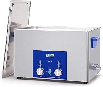 DK SONIC Industrial Ultrasonic Cleaner 30L,600W Commercial Sonic Cleaner with Encoded Timer,Heater&Basket, Multiple Functions for Carburetors, Motorcycle Engines, Chains