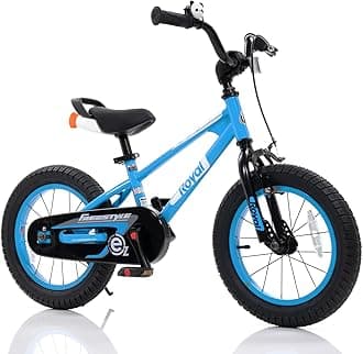RoyalBabyFreestyle-EZ Kids Bike, Easy Beginner to Learn Balancing to Biking, 16 18 Inch Balance & Pedal Bicycle for Boys Girls Ages 4-9 Years, Instant Assembly, Multiple Color Options