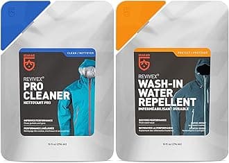 Care Kit with Revivex Pro Cleaner and Revivex Wash-In Water Repellent, Clear, Two 10 oz packs