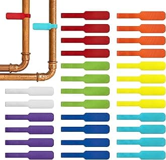 Wrap-It Storage Kabeletiketten - Groß, Mehrfarbig (30 Stück), für Kabelmanagement und Organizer bei Elektronik, Computer und mehr