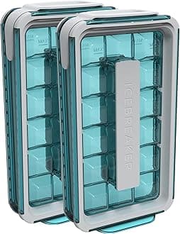 ICEBREAKER POP 2.0 2024: Make And Serve Ice Without Ever Touching The Ice | The Sanitary Silicone Ice Cube Tray for Freezer | Patented Ice Trays for Freezer | This Ice Cube Maker Makes 18 Cubes