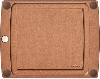 All-in-One 11.5" × 9" Cutting Board, Nutmeg