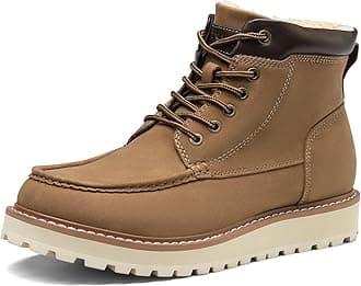 Men's Moc Toe Boot Fashion Comfort Casual Wedge Boots