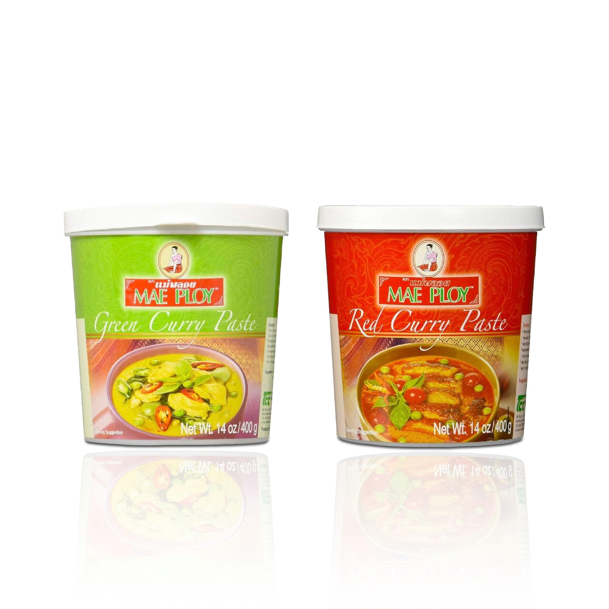 Green Curry & Red Curry Paste Value Pack - 400g each (Pack of 2)