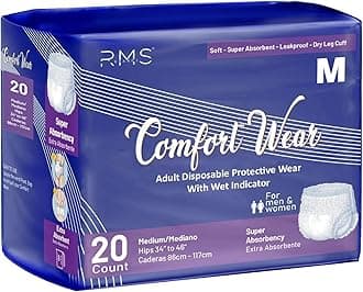 Comfort Wear Incontinence Adult Pull-Ups, Medium (34–46″) | Leak-Proof Disposable Incontinence Underwear with Wetness Indicator & Odour Control for Men & Women (Medium (20 Count))