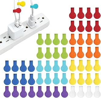 Wrap-It Storage Cable Labels By , Mini, Multi-Color (60 Pack) Colorful Cord Labels, Wire Tags And For Management Organizer Electronics, Computers More