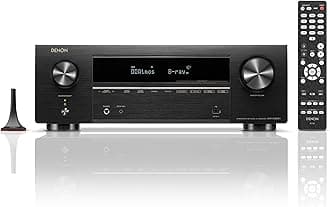 AVR-X1800H 7.2 Channel AV Stereo Receiver - 80W/Channel, Wireless Streaming via Built-in HEOS, WiFi, & Bluetooth, Supports Dolby Vision, HDR10+, Dynamic HDR, & Home Automation Systems