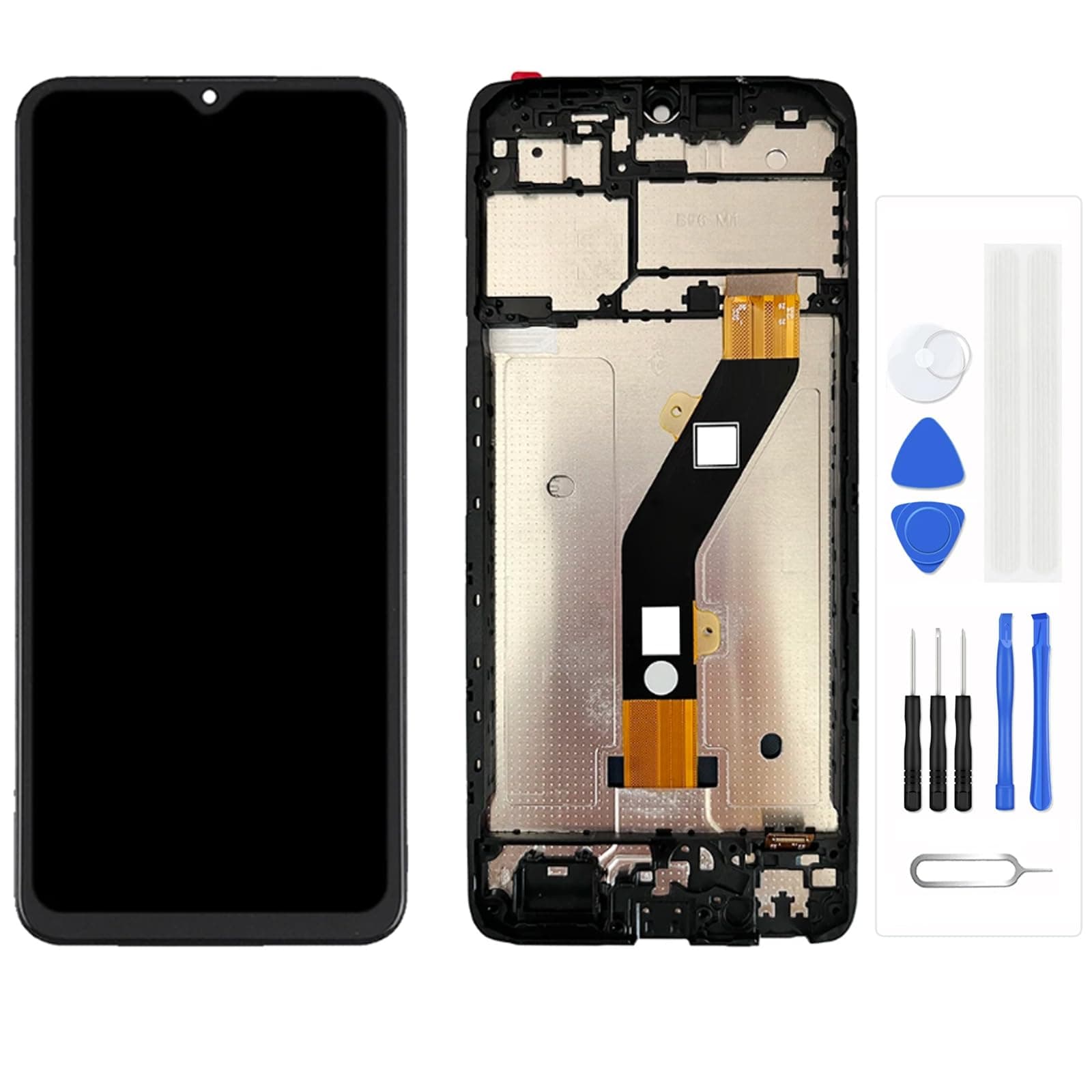 LCD Screen for Tec-no Pop 7 BF6 Replacement LCD Display Touch Digitizer Assembly (with Black Frame)