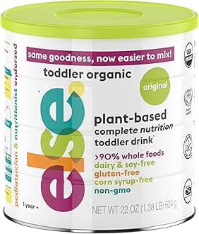 Else Nutrition Toddler Formula 12-36 mo., Plant Based Toddler Nutritional Drink - Soy & Dairy Free, Lactose Free - Complete Baby Formula (12-36 mo.), Protein Powder w/ 20+ Vitamins (22oz, 1-Pack)