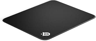 SteelSeries QcK Gaming Mouse Pad - Medium Stitched Edge Cloth - Extra Durable - Optimized For Gaming Sensors - Black