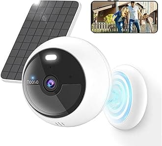 Solar Security Cameras Wireless Outdoor, 1080P Battery Powered Magnetic Outdoor Camera with AI Motion Detection, 2.4G WiFi Home Security Camera Color Night Vision, 32GB Local Storage