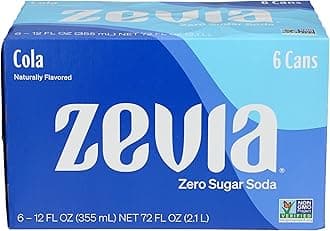 Zero Calorie Soda Cola, 12 Oz Pack of 6