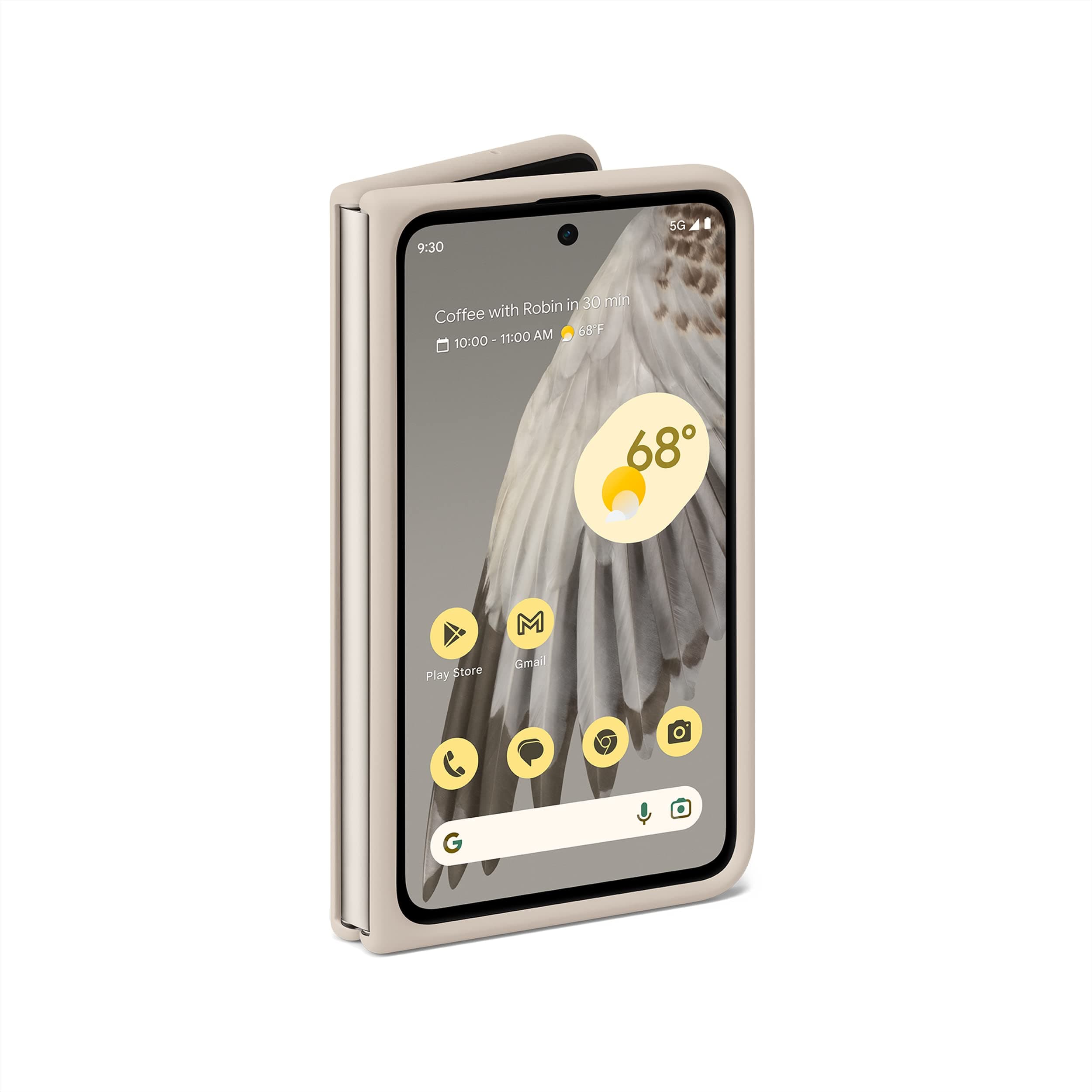 Google Pixel Fold Case - Shock Absorbing Silicone - Android Phone Case - Porcelain