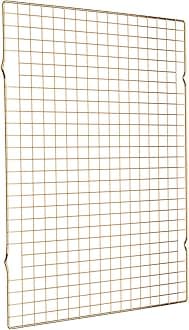 BRIOUT Cooling Rack for Baking, 16x10 Inches Baking Rack, Thick Wire Cookie Rack for Cooking, Roasting, Grilling, Drying, Oven Safe, Fits Half Sheet Pan, Gold