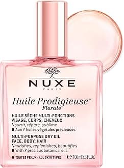 NUXE Huile Prodigieuse Floral - Organic All-in-One Oil for Body, Face & Hair. Radiant Looking Glow and Skin Hydration