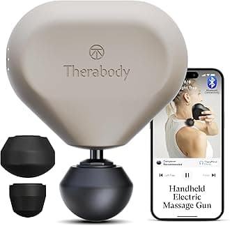 Mini (3rd Generation) by Therabody – Ultra-Portable Massage Gun and Travel Essential for Fast, Effective Pain and Tension Relief Anywhere (Oat)