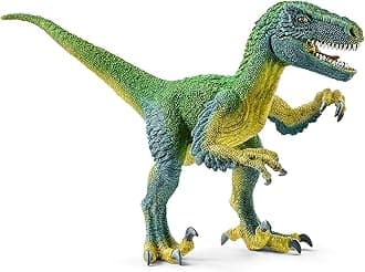 Dinosaurs - Velociraptor Figurine with Movable Jaw and Arms - Realistic Raptor Dino Toy with Feathered Body and Claws - Durable Dinosaur Action Figure for Imaginative Play - Kids 4+ | 14585