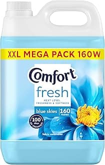 Fresh Blue Skies Fabric Conditioner Softener with Motion-Activated Fragrance Technology 100 Days of Freshness 160 washes (4.8 L)