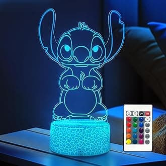 Cool Night Light,16 Color Night Light,3D LED Lamp with Smart Remote Control,Boy Gifts for Children's Room Decoration,Christmas Holiday Gifts