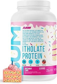Whey Isolate Protein Powder, Birthday Cake (CBUM Itholate Protein) - 100% Grass-Fed Sports Nutrition Powder for Muscle Growth & Recovery - Low-Fat, Low Carb - 25 Servings