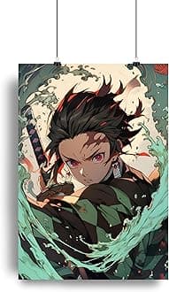 Low to cart | Demon Slayer Anime Poster | tanjiro kamado Anime Poster | tanjiro A4 Size Poster | Matte Finesh (size_11.9x8.3 inch,350 GSM poster) (A5)