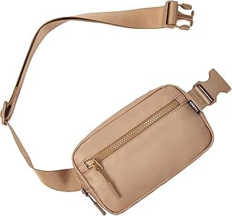 TelenaFanny Packs Crossbody Belt Bag Cross Body Bag Fashionable for Women with Adjustable Strap Light Brown