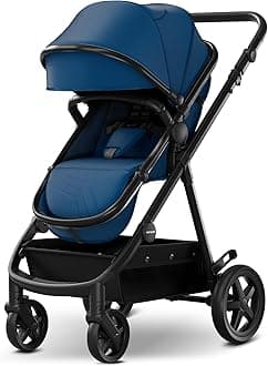 Meteor2 Baby Stroller 2-in-1 with Bassinet Mode, Compatible with Infant Car Seat Adapter Included, Full-Size Bassinet Strollers for Family Outings
