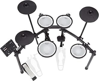 TD-07DMK Electronic V-Drums Kit, Legendary Double-Ply All Mesh Head Kit With Superior Expression And Playability, Bluetooth Audio & MIDI
