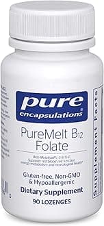 Pure Encapsulations PureMelt B12 Folate - Active B Vitamin with L-5-MTHF - Metabolism Support & Red Blood Cell Function* - Non-GMO & Vegan - 90 Lozenges