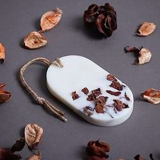 Sachet Tablet Handmade Wax Sachet Rose Scents Home Fragrance for Air Freshner, Wardrobe Freshener, Closets, Drawers, Cupboards, Car, Shoes Racks, Kitchen (Rose Pack of 4)